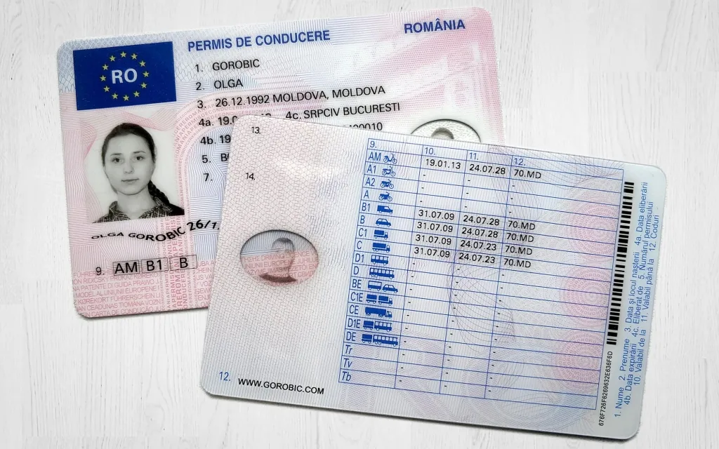 romanian drivers license